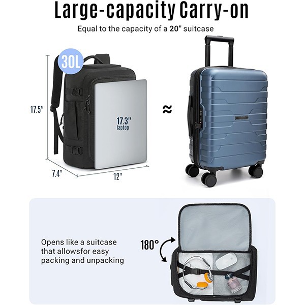 Large Weekender Daily Travel Backpack